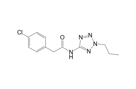 2-(4-chlorophenyl)-N-(2-propyl-2H-tetraazol-5-yl)acetamide