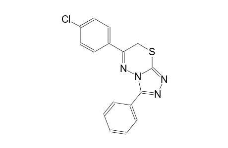 6-(4-chlorophenyl)-3-phenyl-7H-[1,2,4]triazolo[3,4-b][1,3,4]thiadiazine