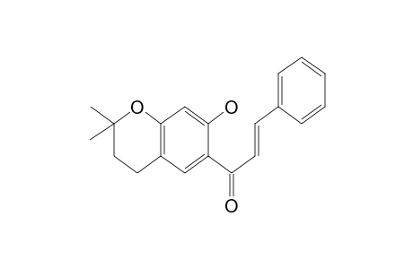 1-(3,4-Dihydro-2,2-dimethyl-7-hydroxy-2H-1-benzopyran-6-yl)-3-phenyl-2-propen-1-one