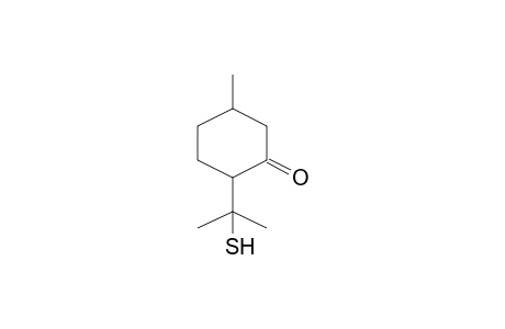 Cyclohexanone, 2-(1-mercapto-1-methylethyl)-5-methyl-, (2R-cis)-