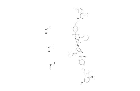 MERCURY(II)-GLIBENCLAMIDE-COMPLEX;[HG(II)(GBA)2].3H2O