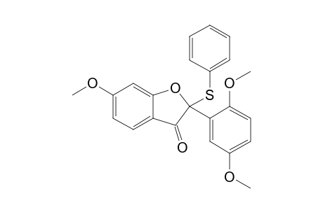 2-(2,5-DIMETHOXYPHENYL)-6-METHOXY-2-(PHENYLTHIO)-BENZOFURAN-3(2H)-ONE