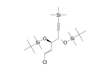 (1E,3R*,4R*)-3,4-BIS-[(TERT.-BUTYLDIMETHYLSILYL)-OXY]-1-CHLORO-6-(TRIMETHYLSILYL)-HEX-1-EN-5-YNE;ANTI-ISOMER