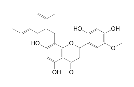 SOPHORAFLAVANONE_K;5,7,2',4'-TETRAHYDROXY-8-LAVANDULYL-5'-METHOXY-FLAVANONE