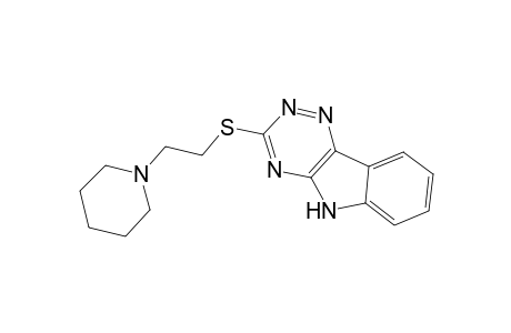 3-([2-(1-Piperidinyl)ethyl]sulfanyl)-5H-[1,2,4]triazino[5,6-b]indole