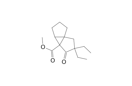 Cyclopropa[1,2:1,3]dicyclopentene-3a(1H)-carboxylic acid, 2,2-diethylhexahydro-3-oxo-, methyl ester, (.+-.)-