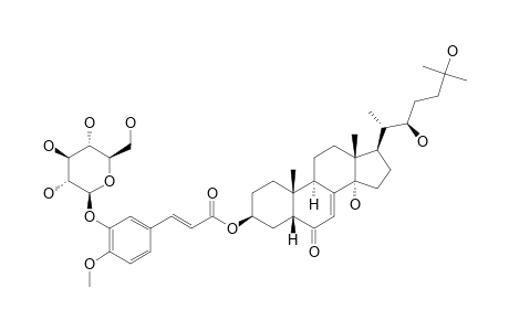 2-DEOXY-ECDYSONE-3-[4-(1-BETA-D-GLUCOPYRANOSYL)]-FERULATE