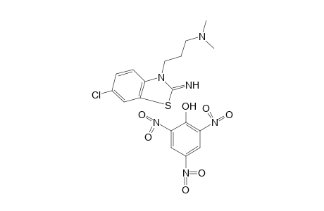 6-chloro-3-(3-dimethylaminopropyl)-2-iminobenzothiazole, picrate