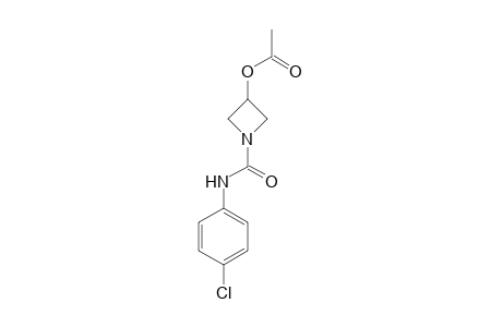 1-[(4-Chloroanilino)carbonyl]-3-azetidinyl acetate