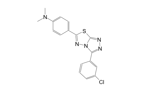 4-[3-(3-chlorophenyl)[1,2,4]triazolo[3,4-b][1,3,4]thiadiazol-6-yl]-N,N-dimethylaniline