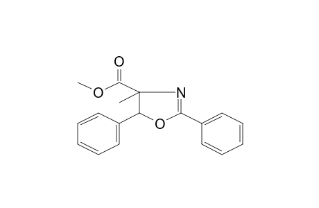 4-Methyl-2,5-diphenyl-4,5-dihydrooxazole-4-carboxylic acid, methyl ester