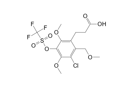 3-(Carboxyethyl)-5-chloro-2,6-dimethoxy-4-(methoxymethyl)phenyl Trifluoromethanesulfonate