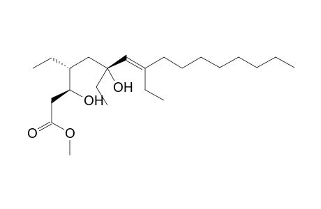 (E)-(3S,4R,6R)-4,6,8-Triethyl-3,6-dihydroxy-hexadec-7-enoic acid methyl ester