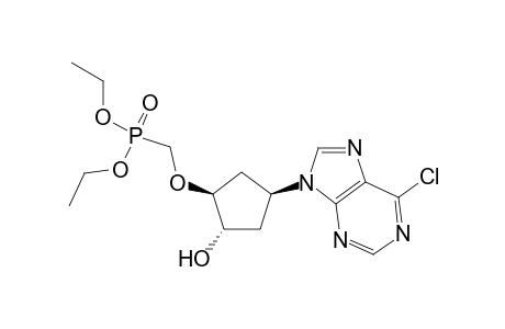 9-[(1'-BETA,3'-ALPHA,4'-BETA)-4'-(DIETHYLPHOSPHONO)-METHOXY-3'-HYDROXYCYCLOPENTYL]-6-CHLOROPURINE