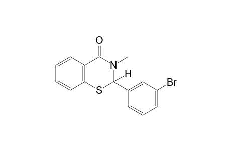 2-(m-bromophenyl)-2,3-dihydro-3-methyl-4H-1,3-benzothiazin-4-one