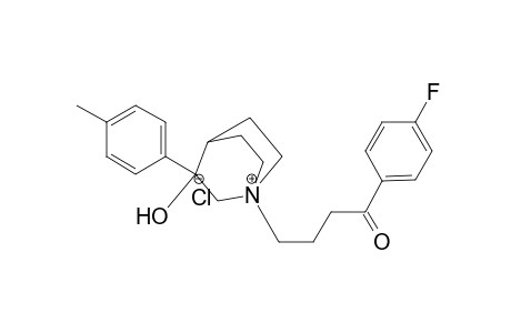 3-p-methylphenyl-3-hydroxy-N-(4'-p-fluorophenyl-4'-oxobutyl)quinuclidinium chloride