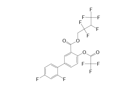 Diflunisal, o-trifluoroacetyl-, 2,2,3,4,4,4-hexafluorobutyl ester