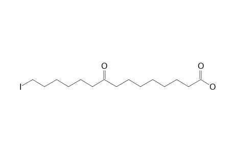 15-Iodanyl-9-oxidanylidene-pentadecanoic acid