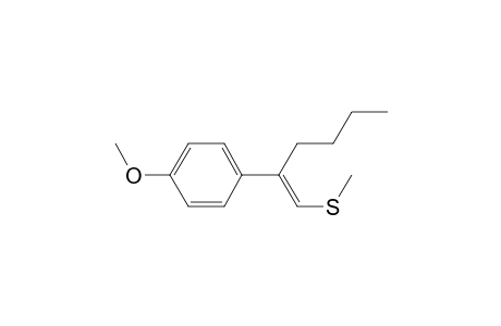 2-(4-Methoxyphenyl)1-(methylthio)hex-1-ene