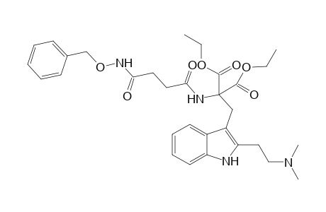 DIETHYL-2-[4-[(BENZYLOXY)-AMINO]-4-OXOBUTANOYL]-AMINO]-2-[2-(DIMETHYLAMINOETHYL)-1H-INDOL-2-YL-METHYL]]-MALONATE