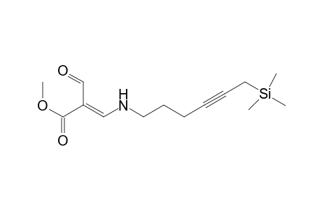 (E)-2-Formyl-3-(6-trimethylsilyl-4-hexynyl-1-amino)-2-propenoic acid, methyl ester