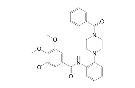 N-[2-(4-benzoyl-1-piperazinyl)phenyl]-3,4,5-trimethoxybenzamide