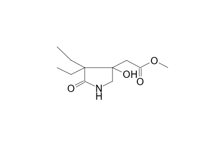 (4,4-Diethyl-3-hydroxy-5-oxo-pyrrolidin-3-yl)acetic acid, methyl ester