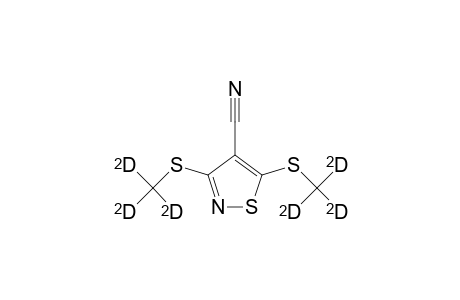 3-Trideuteriomethylthio-4-cyano-5-trideuteriomethylthio-isothiazole