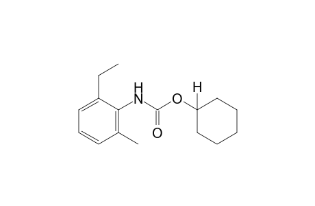 2-Ethyl-6-methylcarbanilic acid, cyclohexyl ester