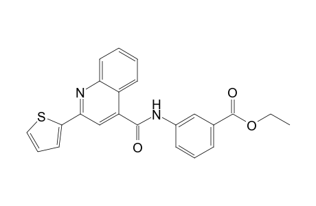 Benzoic acid, 3-[[[2-(2-thienyl)-4-quinolinyl]carbonyl]amino]-, ethyl ester