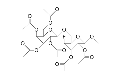 4-Deoxy-4-fluoro-6-O-(2,3,4,6-tetra-O-acetyl-B-D-galactopyranosyl)-methyl-B-D-galactopyranoside diacetate