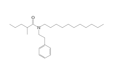 Valeramide, 2-methyl-N-(2-phenylethyl)-N-undecyl-