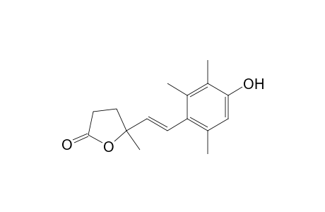 6-(4-Hydroxy-2,3,6-trimethylphenyl)-4-methyl-5-hexenoic acid .gamma.-lactone