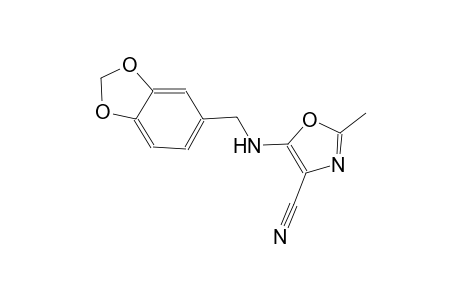 5-[(1,3-benzodioxol-5-ylmethyl)amino]-2-methyl-1,3-oxazole-4-carbonitrile