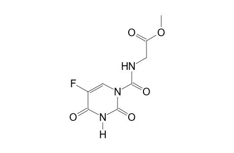N-[(2,4-dioxo-5-fluoro-1,2,3,4-tetrahydro-1-pyrimidinyl)carbonyl] glycine, methyl ester
