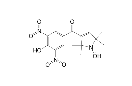 1H-Pyrrol-1-yloxy, 2,5-dihydro-3-(4-hydroxy-3,5-dinitrobenzoyl)-2,2,5,5-tetramethyl-