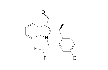 (S)-1-(2,2-Difluoroethyl)-2-[1-(4-methoxyphenyl)ethyl]-1H-indole-3-carbaldehyde