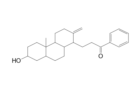 3-(7-Hydroxy-4b-methyl-2-methylenetetradecahydrophenanthren-1-yl)-1-phenylpropan-1-one