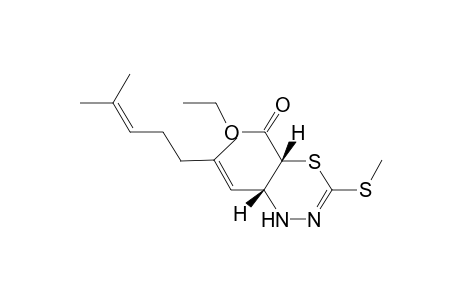 (5R,6R)-Ethyl 2-methylthio-5-(2,6-dimethylhepta-1,5-dienyl)-5,6-dihydro-4H-1,3,4-thiadiazine-6-carboxylate