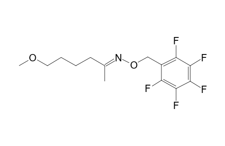 6-Methoxy-2-hexanone oxime, o-[(pentafluorophenyl)methyl]-