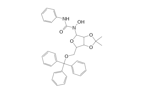 Urea, N-hydroxy-N-[6-(trityloxymethyl)-3,3-dimethyl-2,4,7-trioxabicyclo[3.3.0]octan-8-yl]-N'-phenyl-