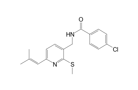 4-Chloro-N-[6-(2-methyl-propenyl)-2-methylsulfanyl-pyridin-3-ylmethyl]-benzamide