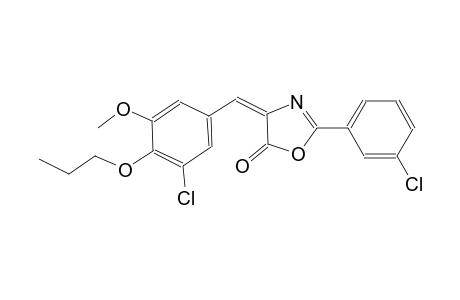 (4E)-4-(3-chloro-5-methoxy-4-propoxybenzylidene)-2-(3-chlorophenyl)-1,3-oxazol-5(4H)-one