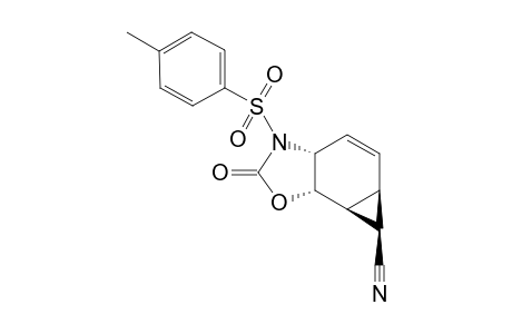 REL-(3AR,5AR,6R,6AS,6BS)-2-OXO-3-TOSYL-3,3A,5A,6,6A,6B-HEXAHYDRO-2H-CYCLOPROPA-[3,4]-BENZO-[1,2-D]-[1,3]-OXAZOLE-7-ENDO-CARBONITRIL