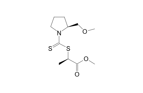 Methyl [(R)-2-methoxymethylpyrrolidine-1-yl-thiocarbonylthio]-propanoate