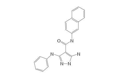 3-Amino-N-(naphthalen-2-yl)-5-(phenylamino)-2H-pyrazole-4-carboxamide