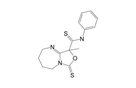 9-Methyl-N-phenyl-7-sulfanylidene-2,3,4,5-tetrahydro-[1,3]oxazolo[3,4-a][1,3]diazepine-9-carbothioamide