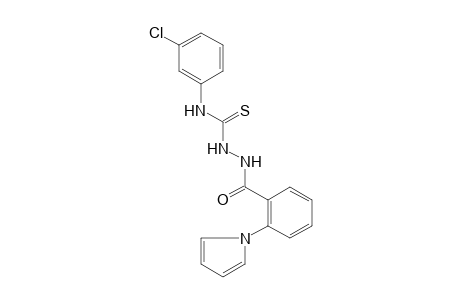 4-(m-chlorophenyl)-1-(o-pyrrol-1-ylbenzoyl)-3-thiosemiacarbazide