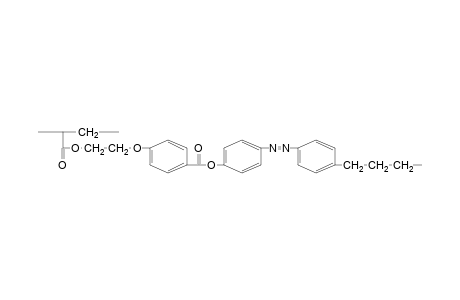 Polyacrylate on the basis of butyl-1,4-phenyleneazo-1,4-phenyleneoxycarbonyl-1,4-phenyleneoxyethylene acrylate