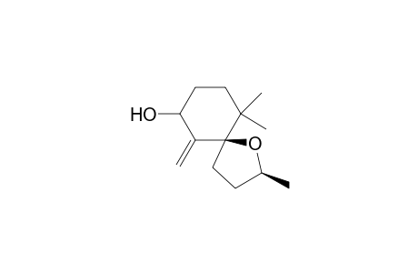 1-Oxaspiro[4.5]decan-7-ol, 2,10,10-trimethyl-6-methylene-, [2S-[2.alpha.,5.beta.(S*)]]-